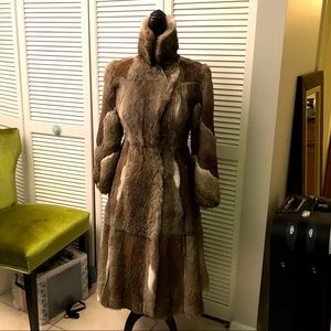Rhomberg’s full length fur coat size 6